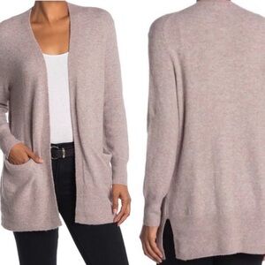 NWOT Madewell Merino Wool Alpaca Blend Cozy Walker Heather Boysenberry Cardigan
